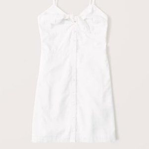 Abercrombie & Fitch Tie-Front Button-Up Mini Dress, Size M